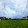 台風接近中の空