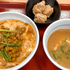 キーマカレー親子丼　豚汁唐揚セット