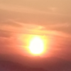 久々に見た夕焼け
