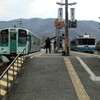 徳島線穴吹駅で