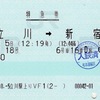 本日の使用切符：JR東日本 立川駅発行 あずさ18号 立川➡︎新宿 特急券