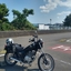 CBX125カスタムで海水浴