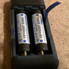 18650 リチウムイオン電池＋充電器＝モバイルバッテリーを買いました。