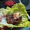 ハラミブロックで焼肉