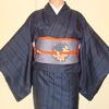２月の着物コーデ～２５日～大島紬に縮緬の名古屋帯