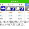 今週の城崎温泉の天気予報