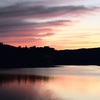 白桦湖的日落