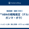 🔥 **ABNの戦略推定（デルタ・ガンマ・ボラ）