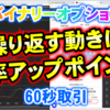 バイナリーオプション「繰り返す動きは勝率アップポイント！」60秒取引