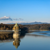 早朝の狭山湖