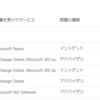 Microsoft 365 Teams などが一時障害を起こしたようです