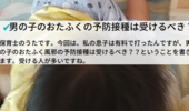 おたふくの予防接種は受けるべき？男の子に有料で打ちました