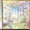 【わたしの塗り絵BOOK憧れのお部屋】緑あふれるお部屋を塗る