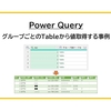 【Power Query】グループごとのTableから値取得する事例