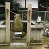 自然石の地神（岡山市東区西大寺）