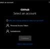 GitHubのアカウントの資格情報を設定する