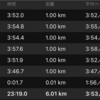 ペース走 6km（4'00"/km）ナイキ ズームフライ