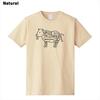 牛肉部位プリントTシャツ 当店オリジナル商品です。