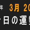 2018年 3月 20日 今日の運勢 (試)