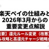 【3月から改悪】楽天ペイのお得な使い方 チャージやポイント払い、ポイント還元、キャンペーン活用を解説