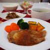 ♪豚肉のソテー☆ガーリックオニオンソース献立♪