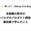 未経験の新卒が食べログのプロダクト開発の最前線で学んだこと