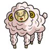 かわいい羊 のイラスト