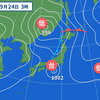 台風15号（タラス）襲来…。