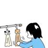 No.2002 アニマルタオルが壊れて髪ゴムで補ったらちょっとヤバくなった…