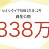 【資産公開】セミリタイアFIRE挑戦2年目10月期の資産公開！給料の減少と暴落相場で資産は大して増えず