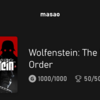 【Xbox】Wolfenstein: The New Order 実績コンプリート