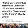 PsEx取引所リーダーのLEO氏が英皇太子と面会！