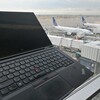 ThinkPad X1 Yogaをユナイテッド航空のビジネスクラスで使う