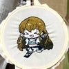 うみみん刺繍を作ったよ