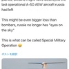 ノルルが拗ねた　ロシア、最後の運用可能なA-50 AEW航空機