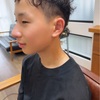 ボーイズのヘアカットメンテナンス【くせ毛を活かしたツーブロック】