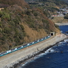 鉄道撮影　伊豆急行線　伊豆稲取－今井浜　伊豆稲取俯瞰(2)