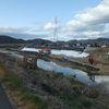 第３５２６回　岡山市東区砂川堤防崩壊現場施工状況２月９日模型公園