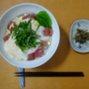 久しぶりにマグロやまかけ丼　頂きました。