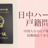【日中ハーフ問題】戸籍がない！？幼稚園は？小学校は？どんな問題が？