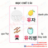 Học chữ cái và từ vựng tiếng Hàn(P2)