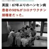 原因はおろらくコロナワクチン、67年ぶりのハンセン病