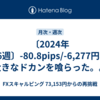 〔2024年16週〕-80.8pips/-6,277円、大きなドカンを喰らった。。