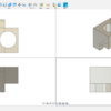 3D CAD 練習課題3-6（3次元CAD利用技術者試験 1級・準1級サンプル問題より・問3のモデリング解答(2/4)）