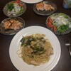 たけのこパスタ　アンチョビソース