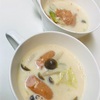 豆乳スープにもアレを投入
