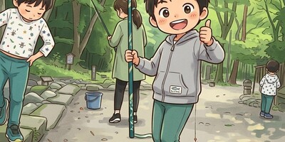 【検証】長男の「魚釣りたい」から始まった釣り堀体験。難易度の低い環境での三兄弟の行動観察
