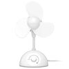 エレコム USB扇風機 卓上扇風機 静音 無段階風量調節スイッチ フレキシブルアーム ホワイト FAN-U181WH