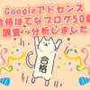 Googleアドセンスの審査に合格したはてなブログ50個を調査・分析しました