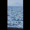 流氷に埋め尽くされた国後島・泊湾